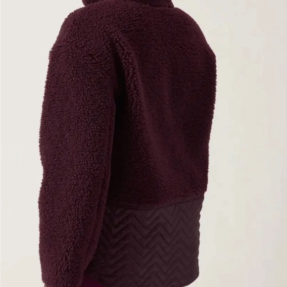 Athleta Sherpa Snap Sweatshirt - Picture 2 of 4
